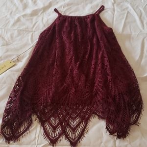 Burgandy blouse